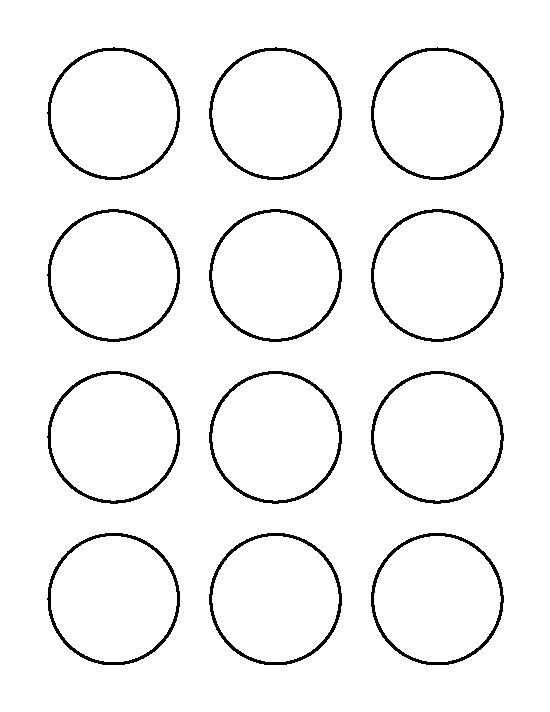 6 inch round circle template