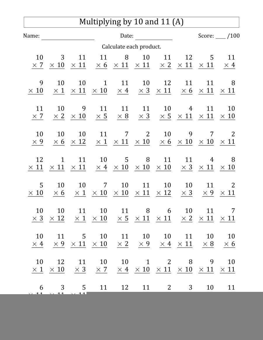1 Minute Drill Multiplication Math Worksheets Multiplication Worksheets