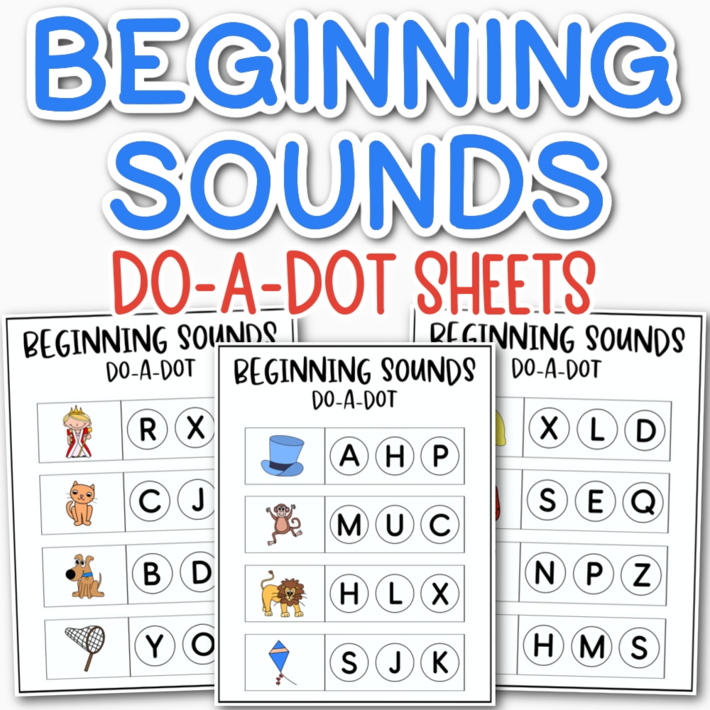free beginning sounds worksheets