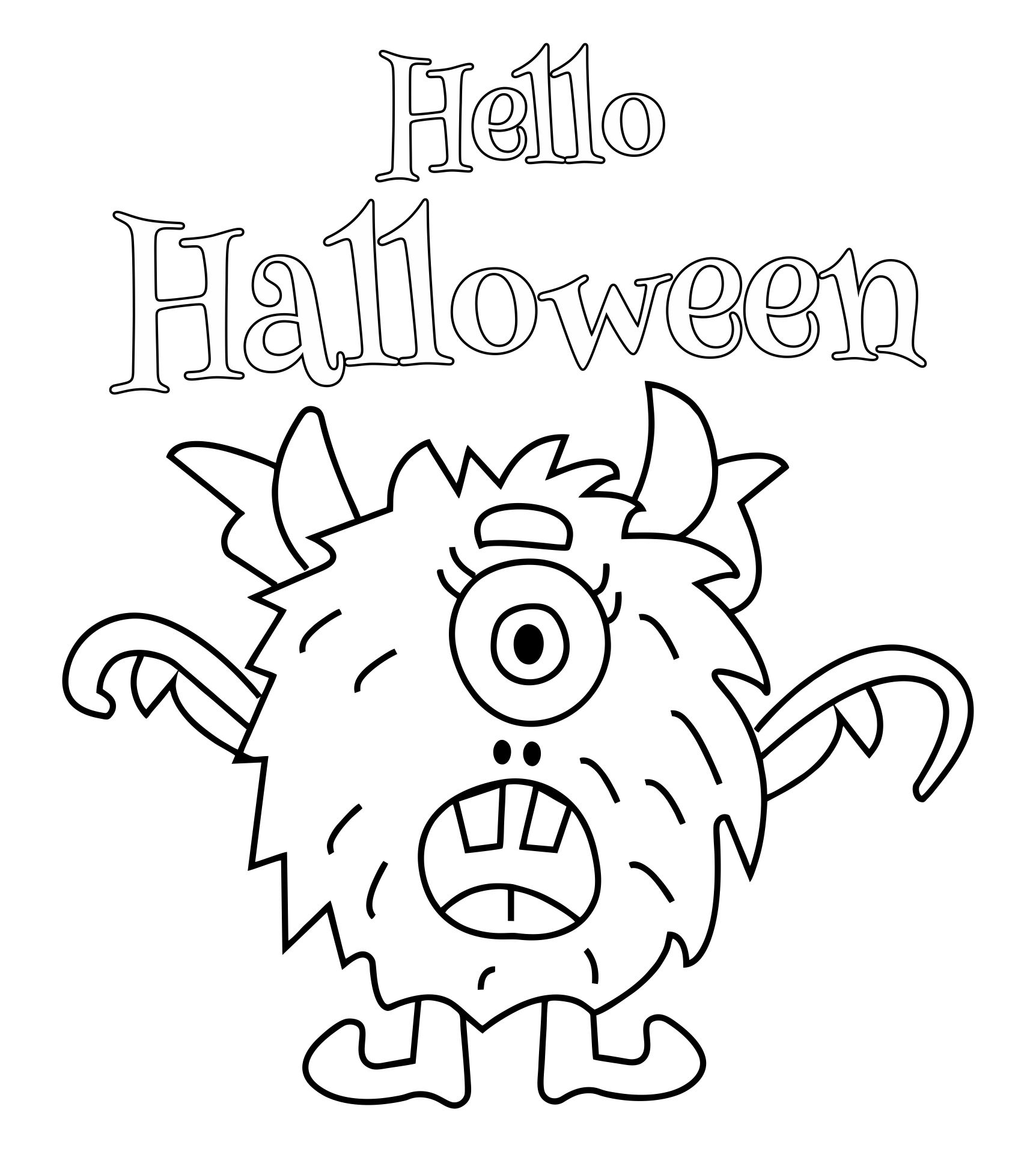 Halloween Printable Color Pages