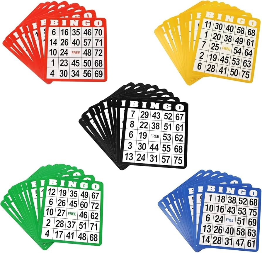 100 BINGO Cards 1 75 Printable