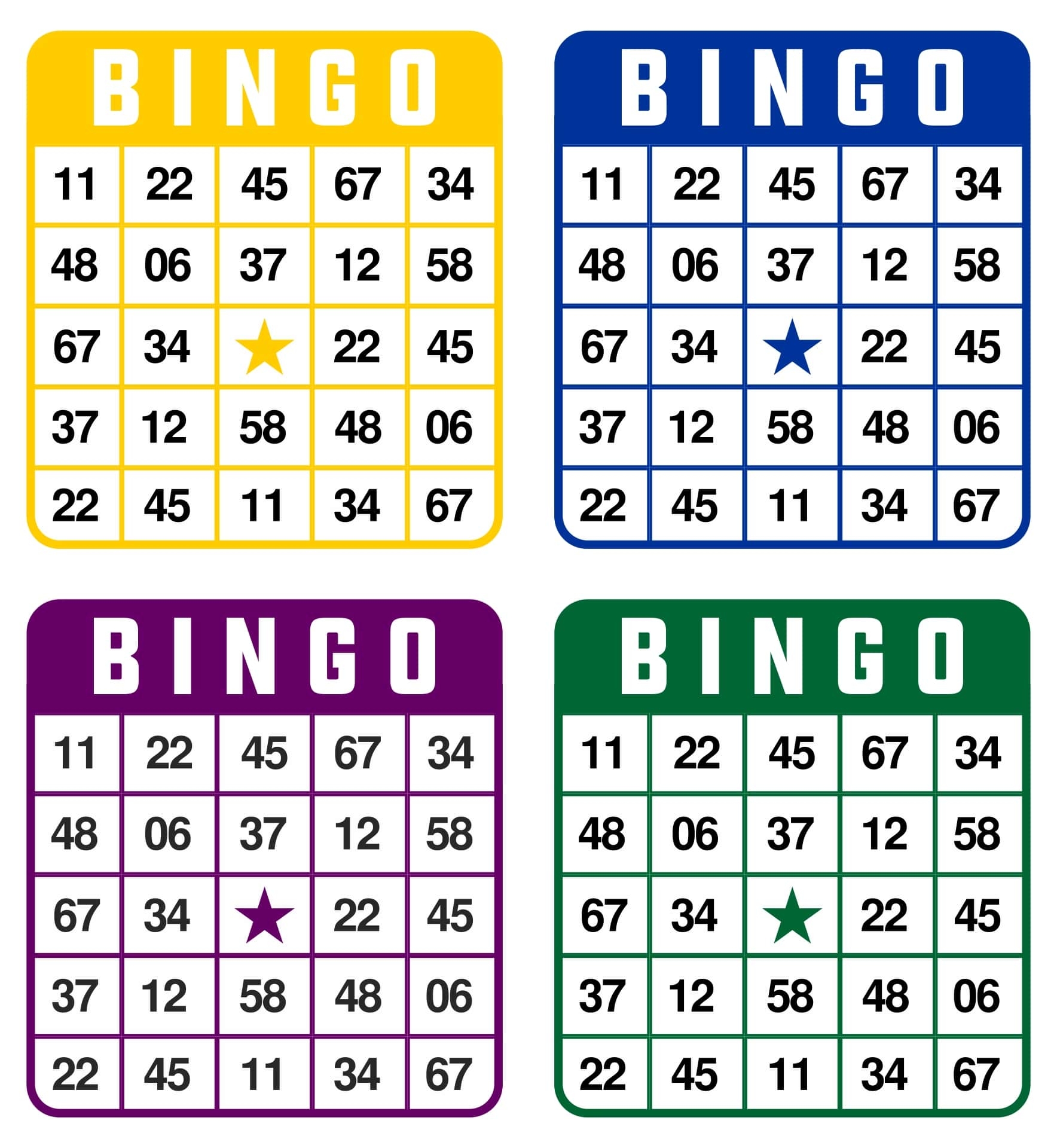 0-20 number bingo cards free printable