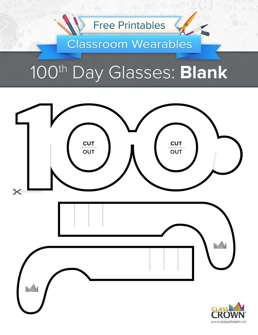 free printable glasses template printable