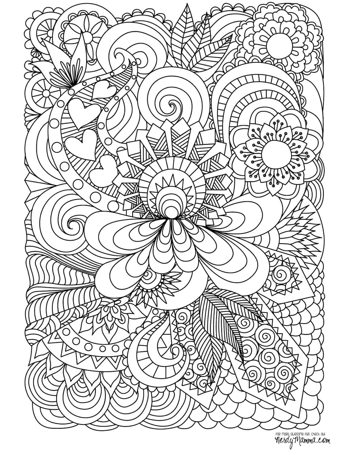 adult coloring pages to print free