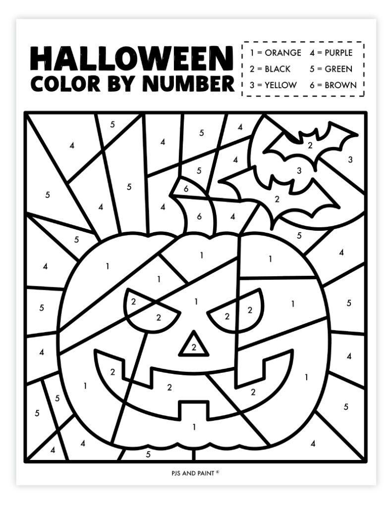 11 Free Printable Color By Number Worksheets Pjs And Paint