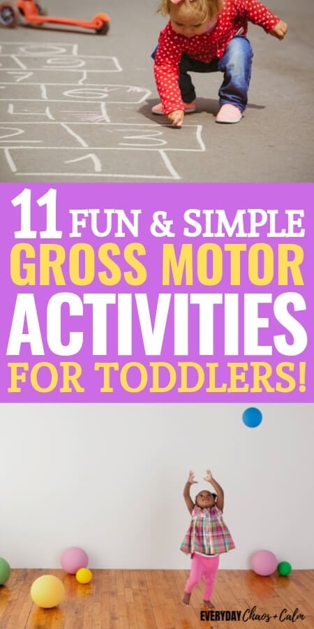 gross motor activities for toddlers printable