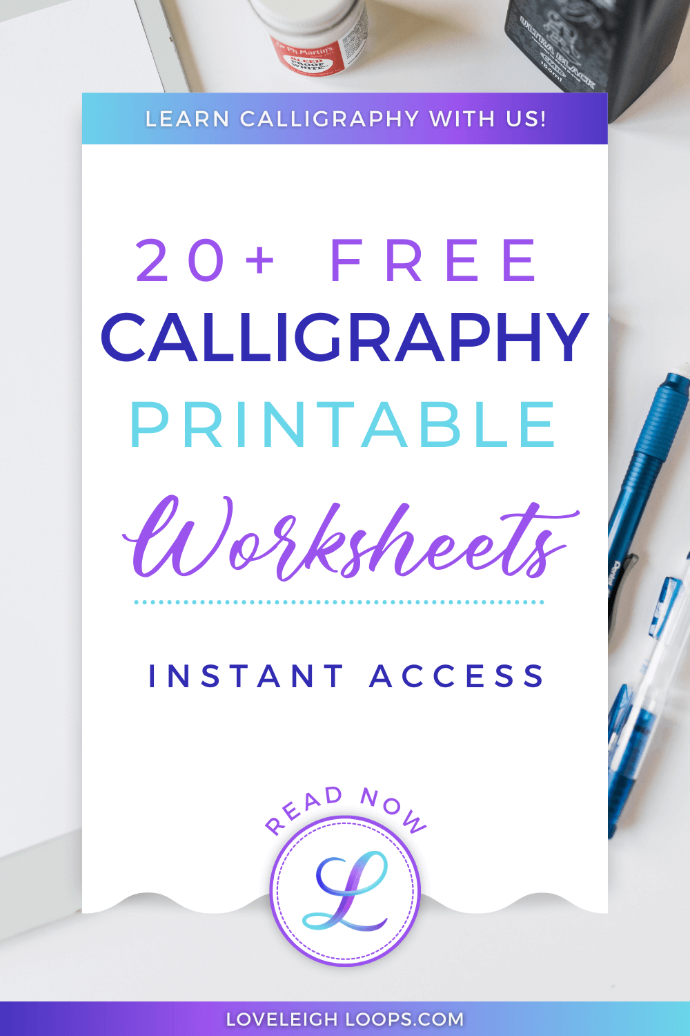 free hand lettering worksheets