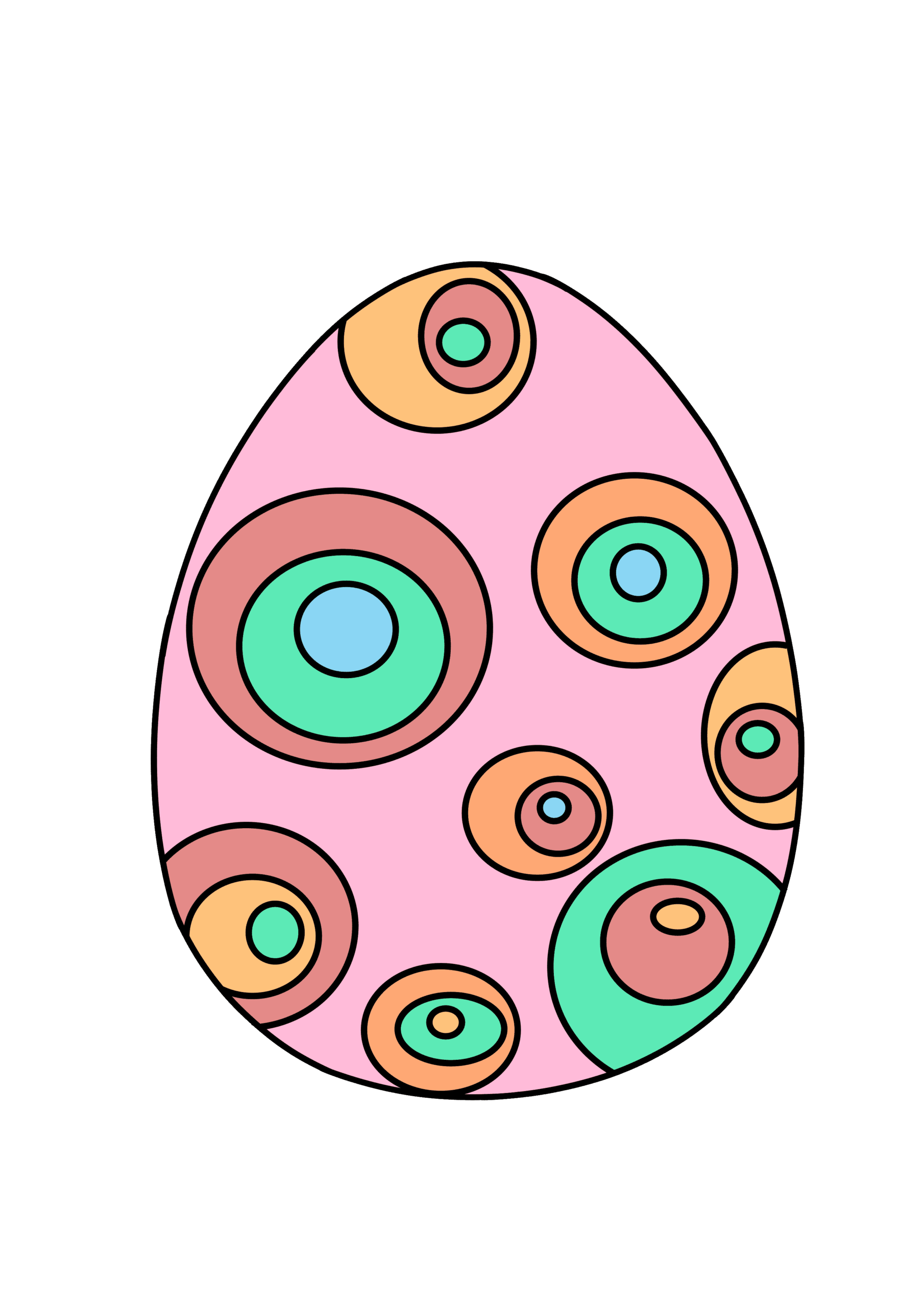 12 Free Printable Colored Easter Eggs Freebie Finding Mom