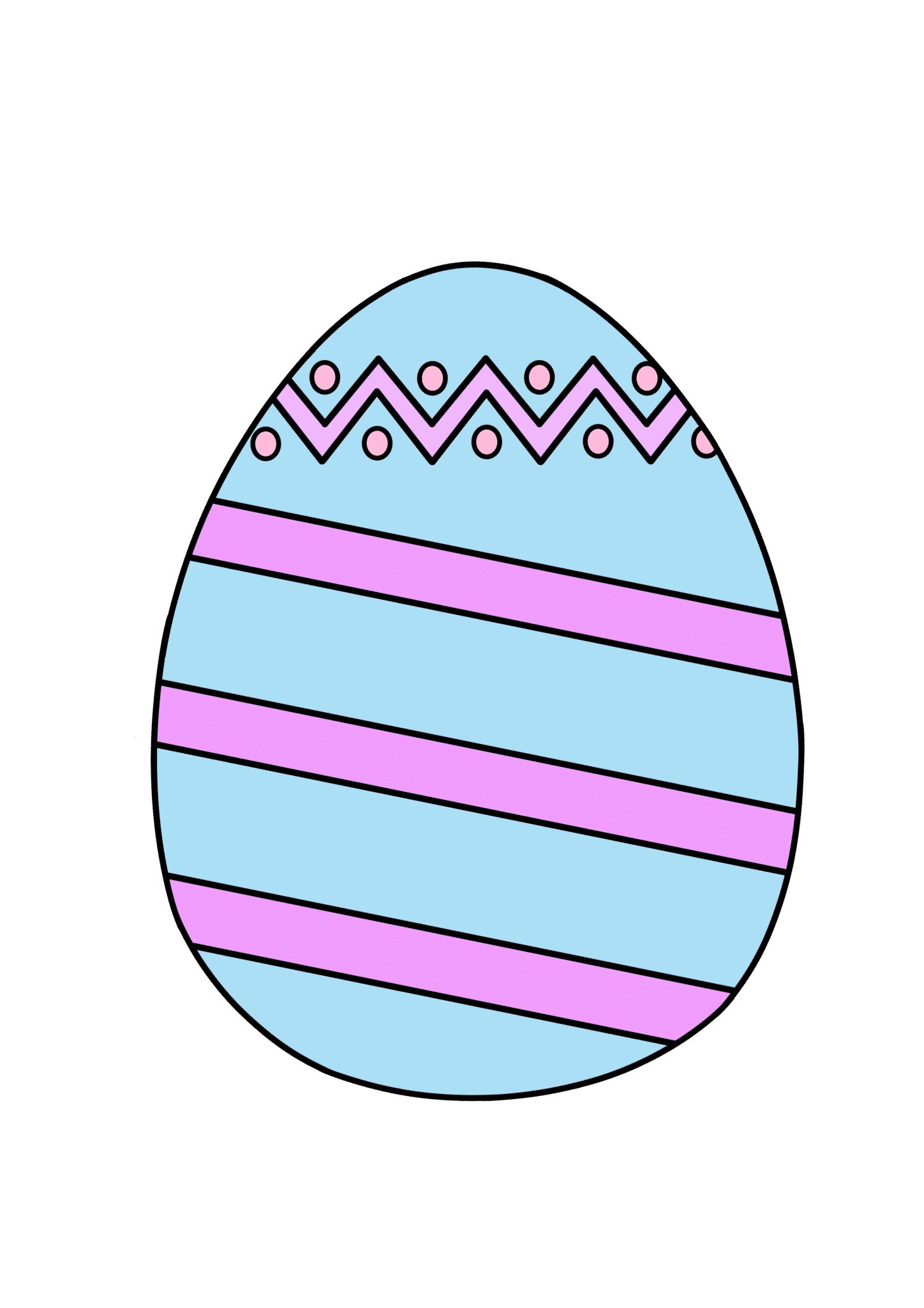 easter eggs template printable