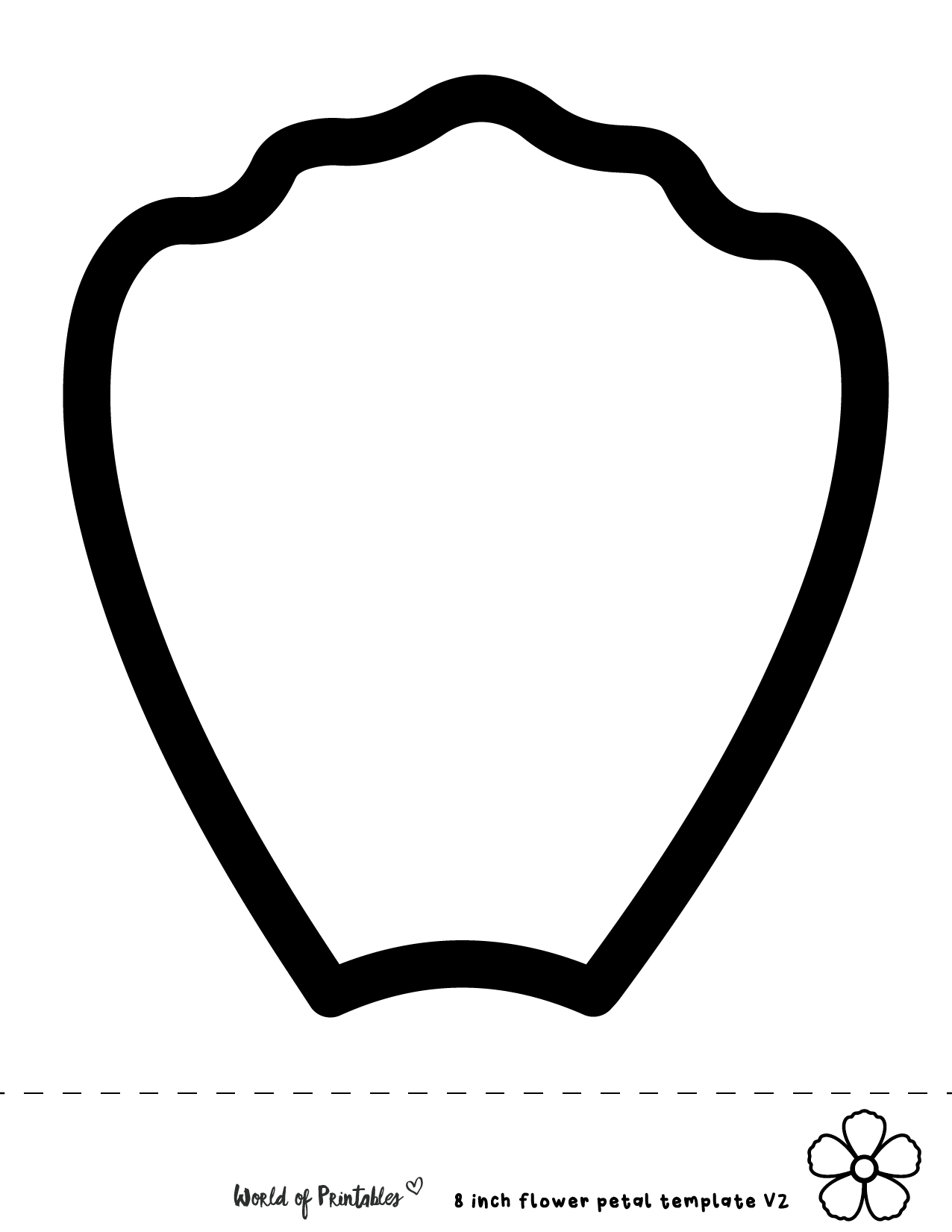 12 petal flower template