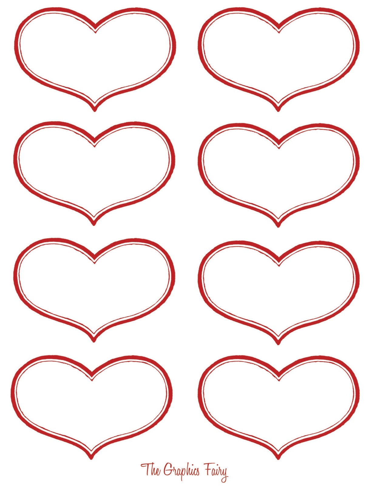 free heart shaped printables
