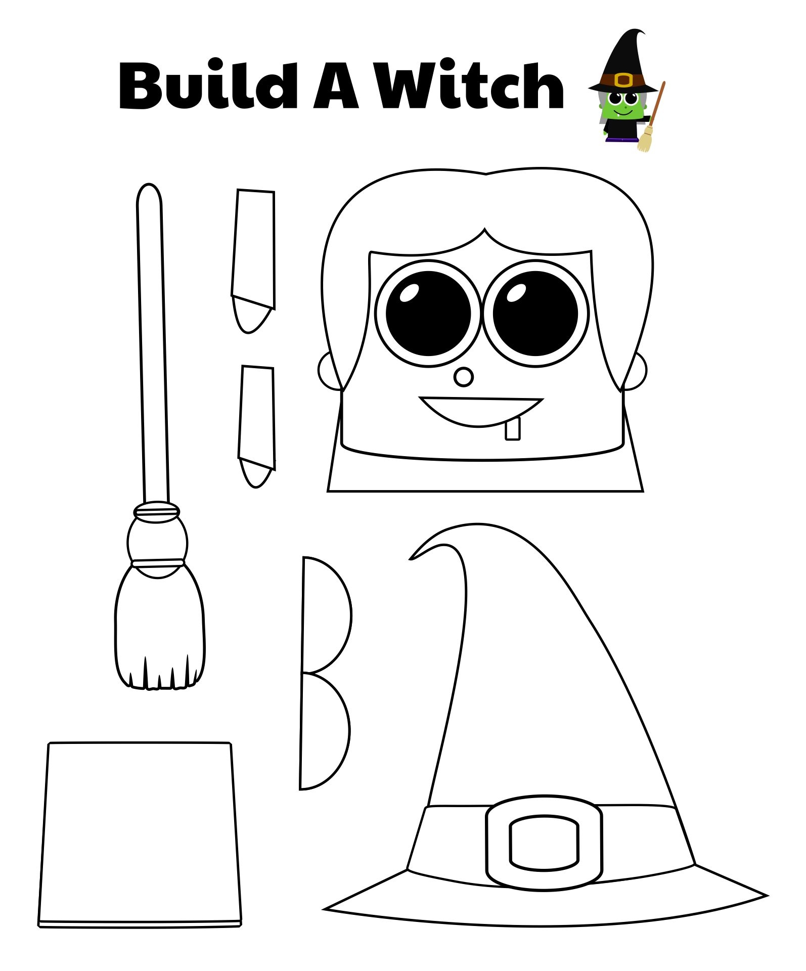 free printable halloween crafts for kindergarten