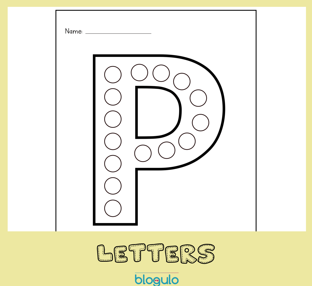 dot paint worksheets