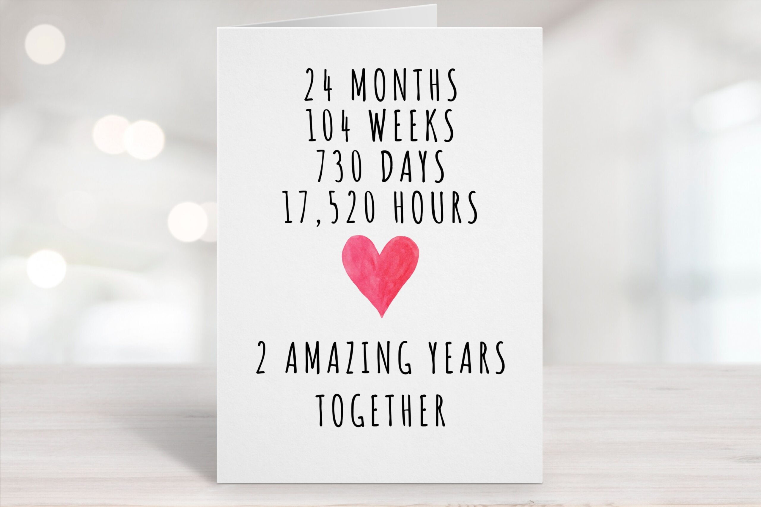 2 Year Anniversary Printable Cards Printable Cards