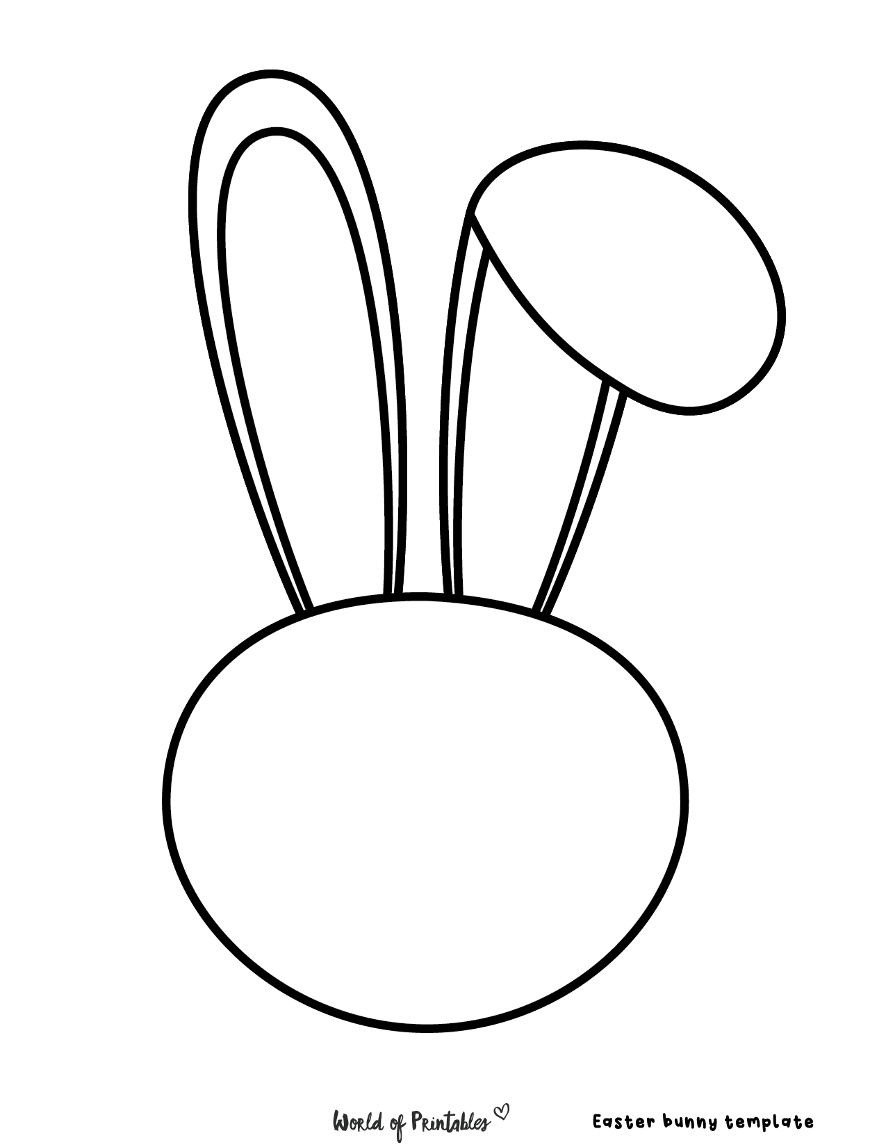 20 Best Easter Bunny Printables World Of Printables Fillable Form 2025