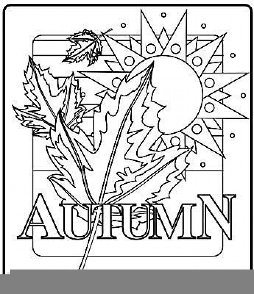 autumn free coloring pages