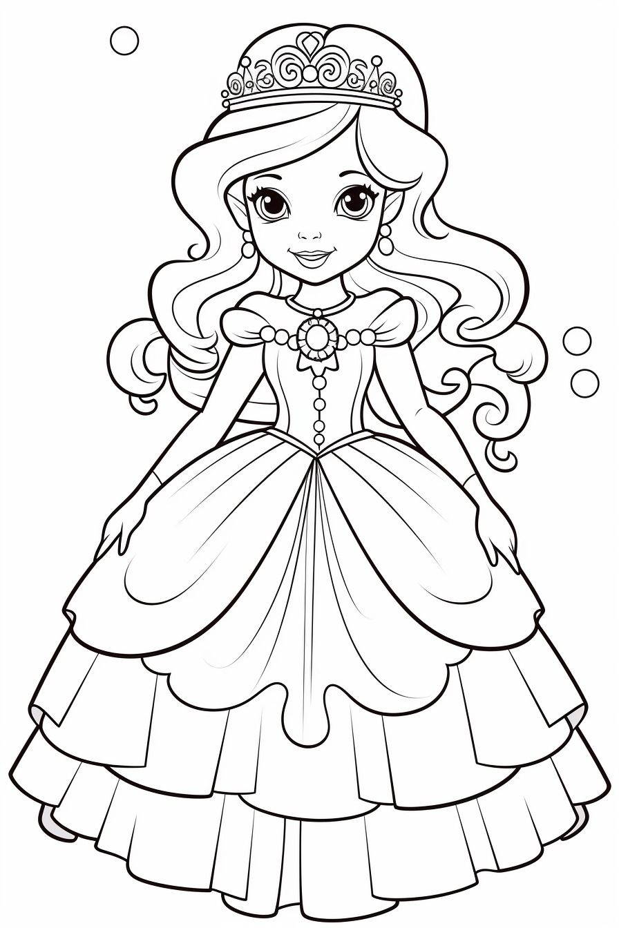 printable coloring pages for girls princess