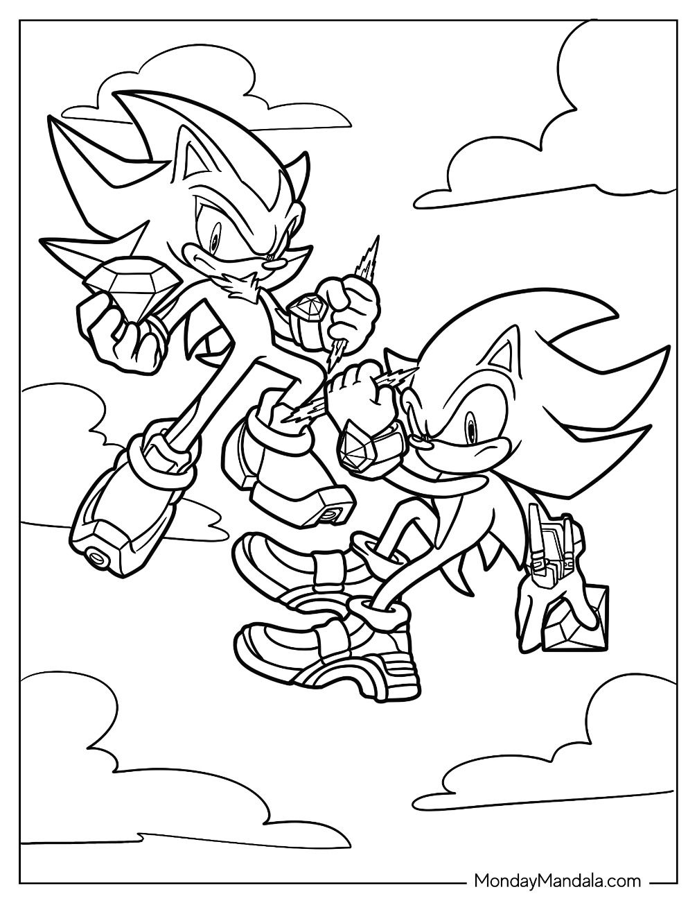 20 Super Sonic Coloring Pages Free PDF Printables Coloring Pages