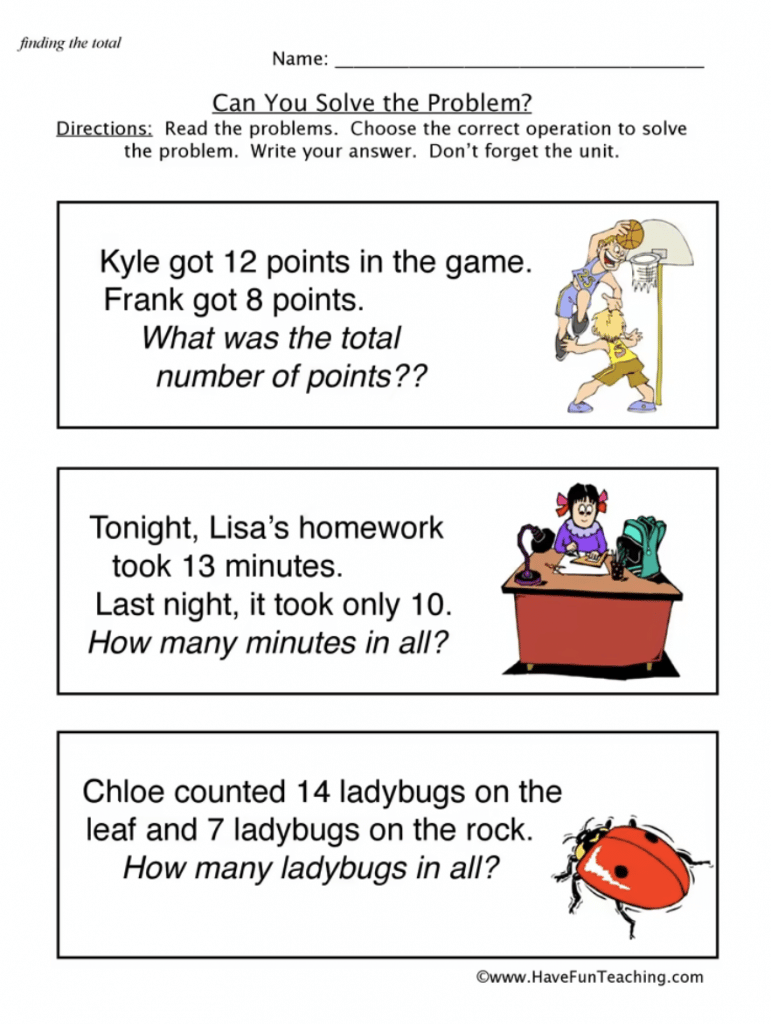 21 1st Grade Word Problems For Easy Math Skill Development The 