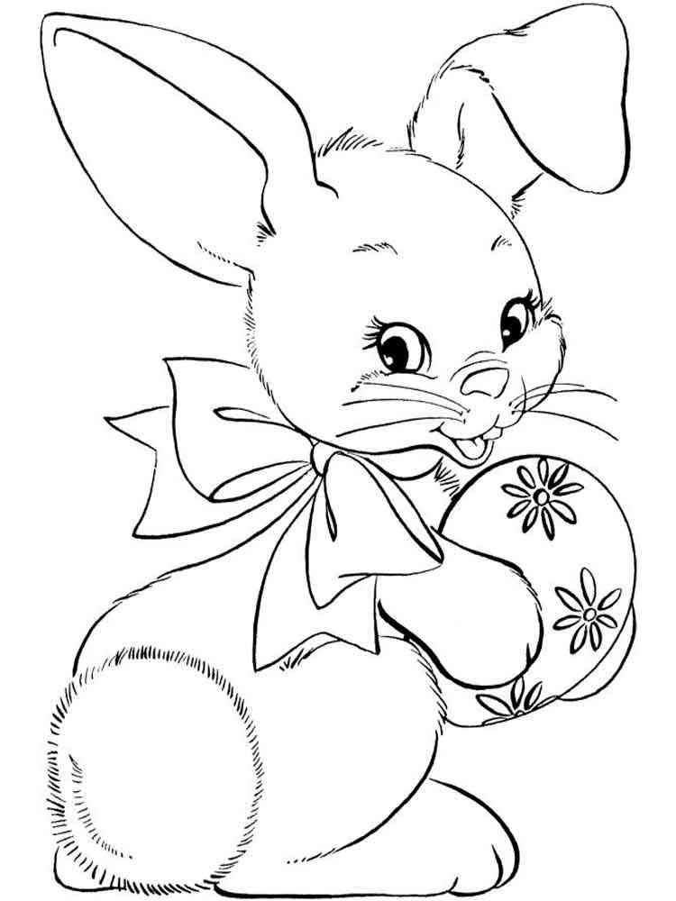 21 Easter Bunny Coloring Pages Free Printable Free Coloring Pages
