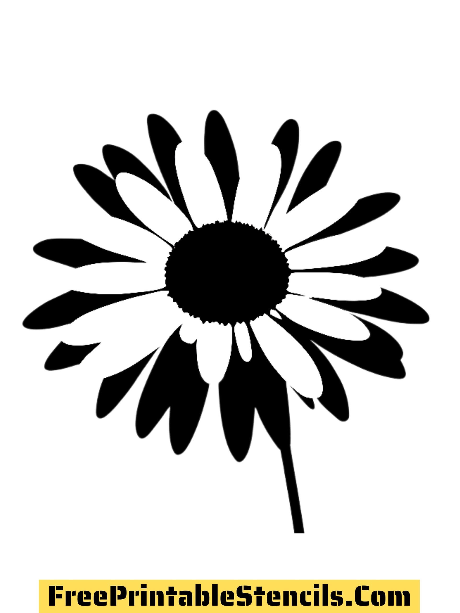 22 Free Printable Daisy Stencils And Silhouettes Free Printable Stencils