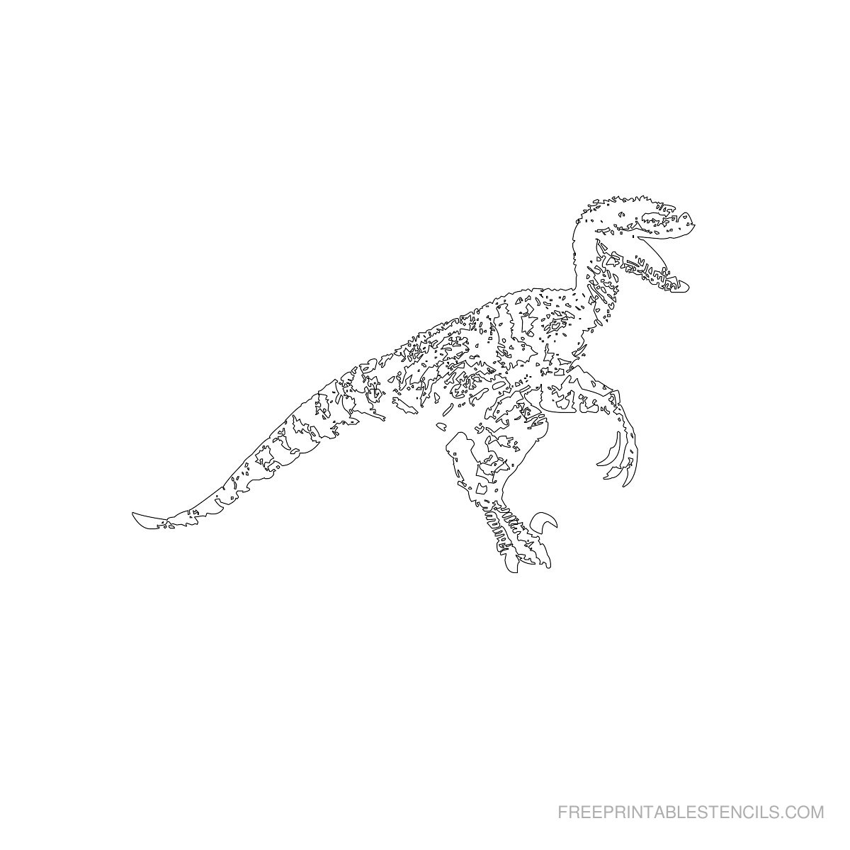 23 Free Printable Dinosaur Stencil Designs