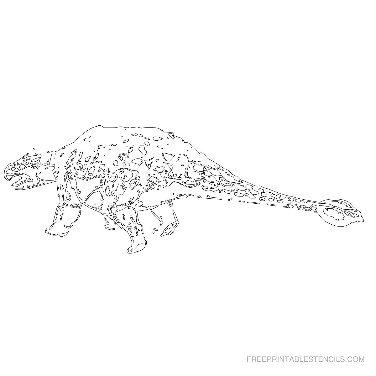 23 Free Printable Dinosaur Stencil Designs