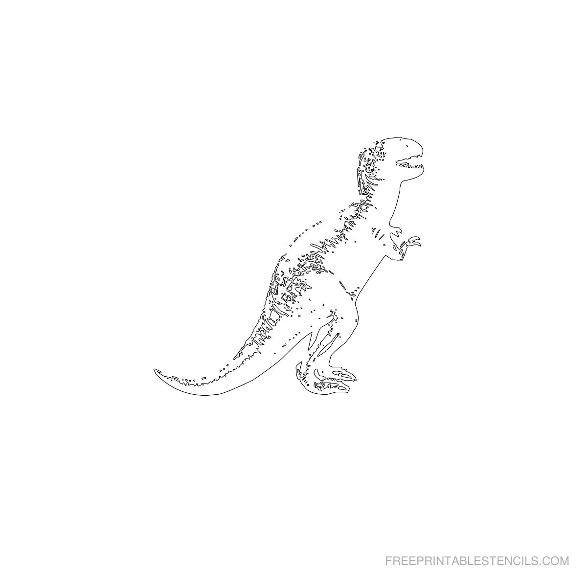 free dinosaur stencils printable