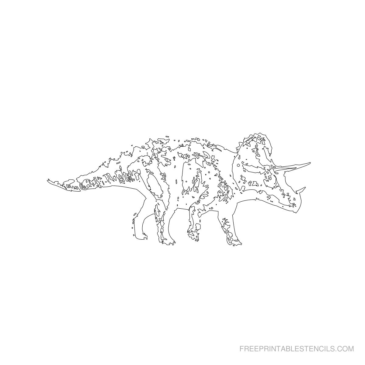 23 Free Printable Dinosaur Stencil Designs