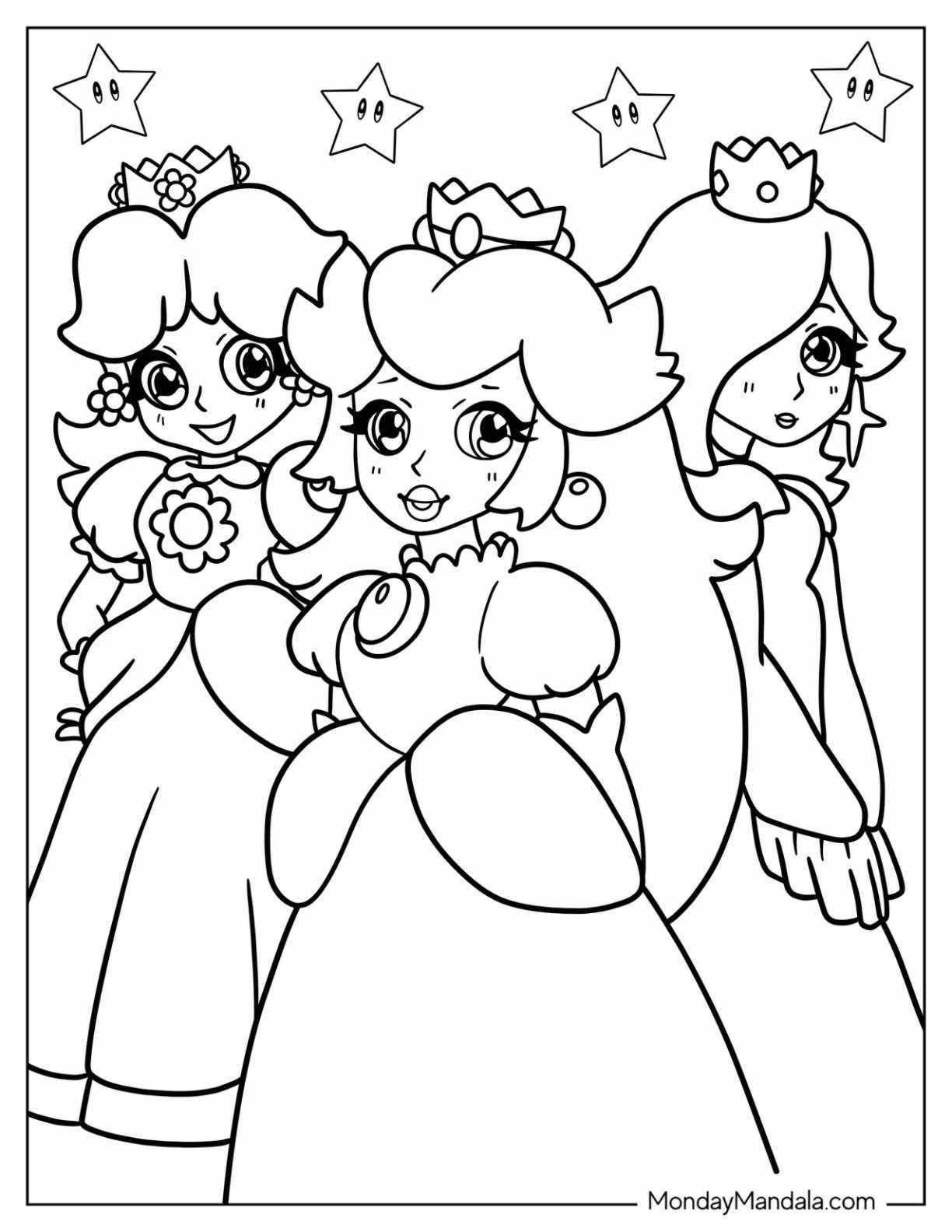 24 Princess Daisy Coloring Pages Free PDF Printables