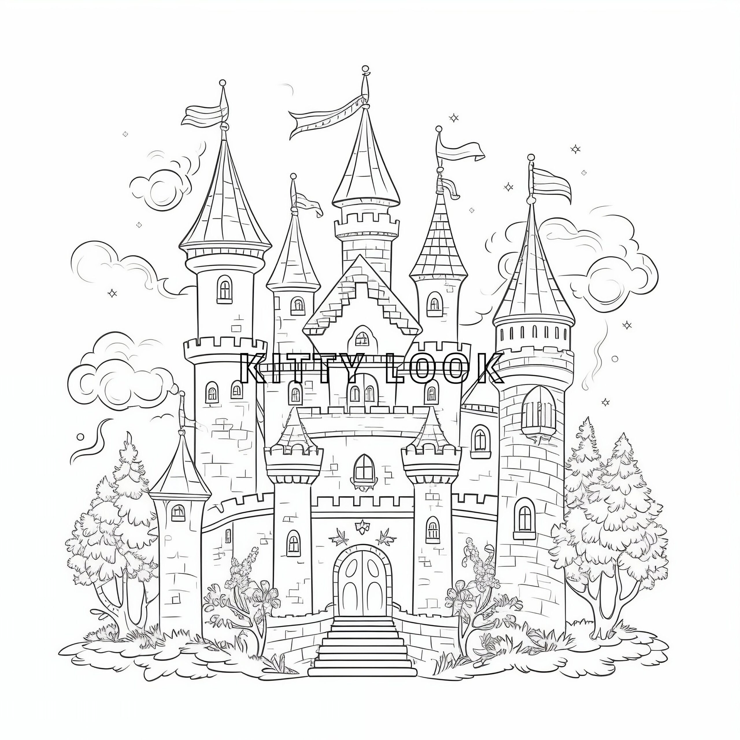 25 Castle Coloring Pages Free PDF Printables 40 OFF