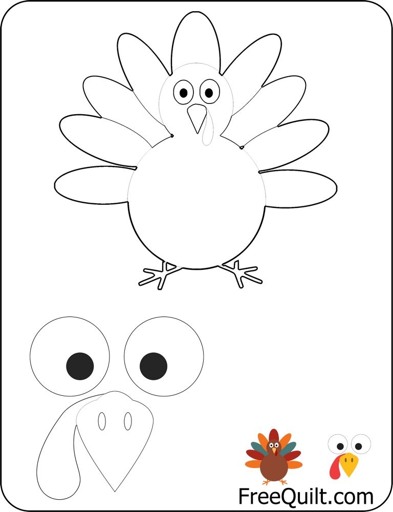 25 free printable turkey templates