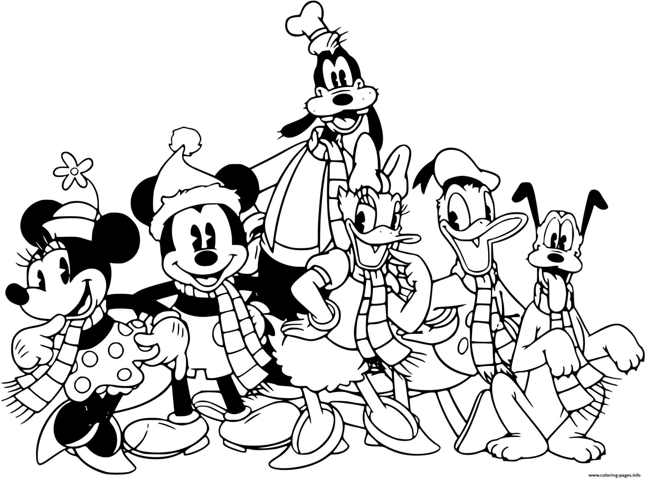 Mickey And Friends Coloring Pages