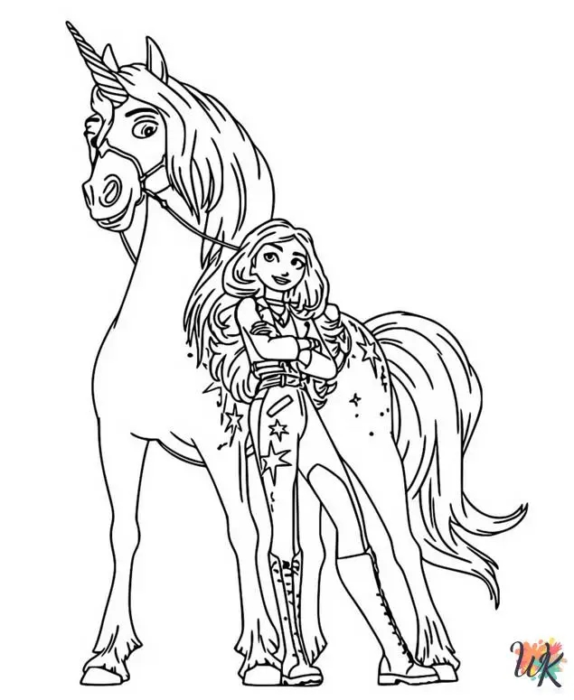 Free Coloring Pages Unicorn