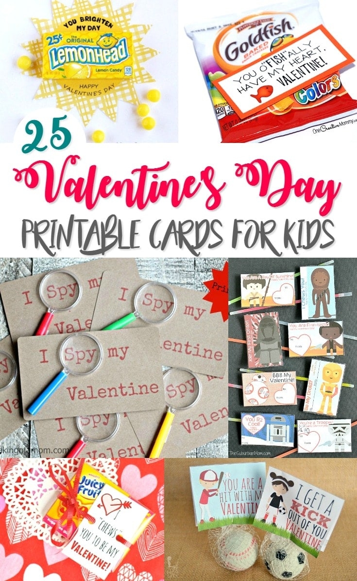 25 Valentine 39 s Day Printable Cards For Kids