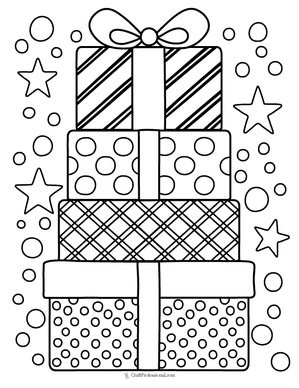 Printable Full Page Christmas Coloring Pages