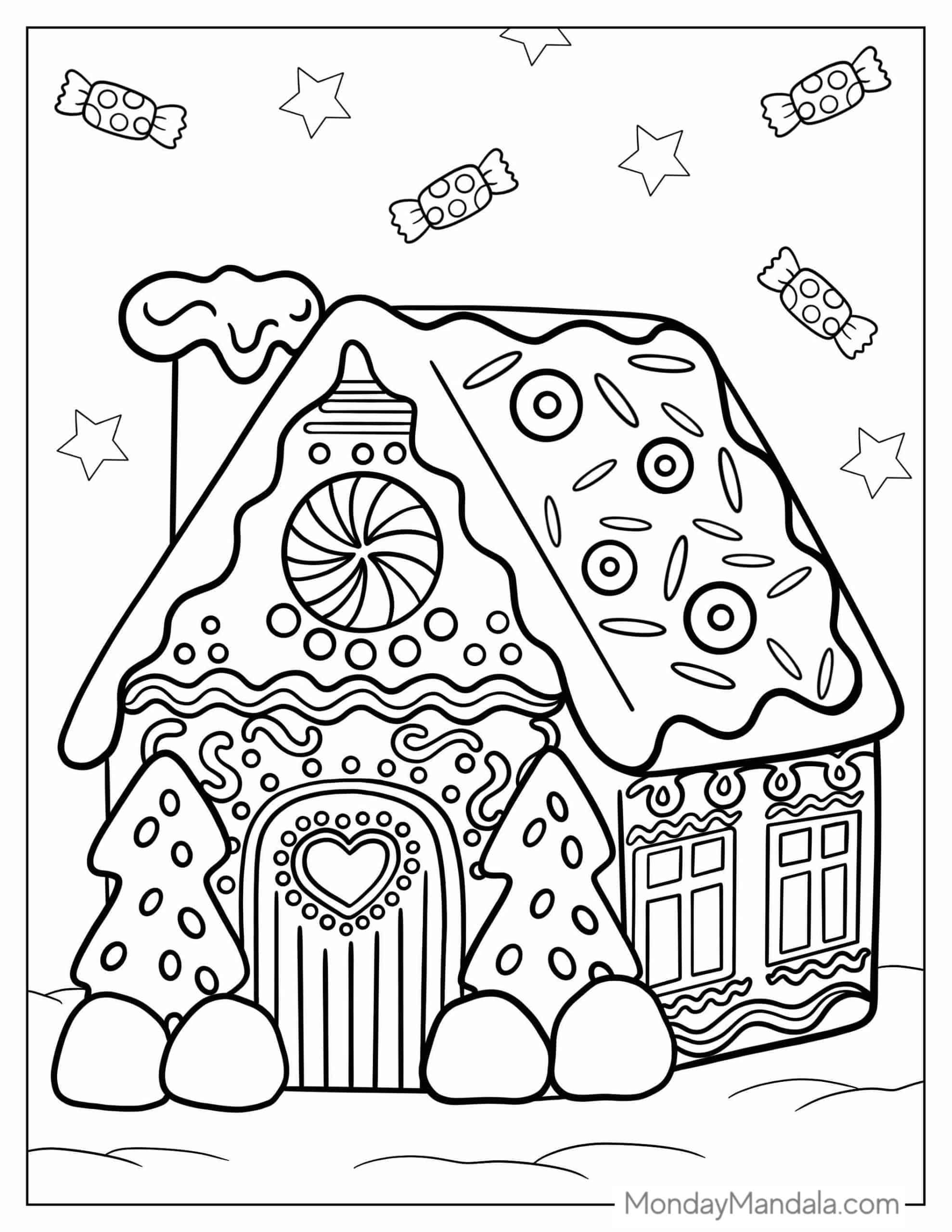free color pages christmas