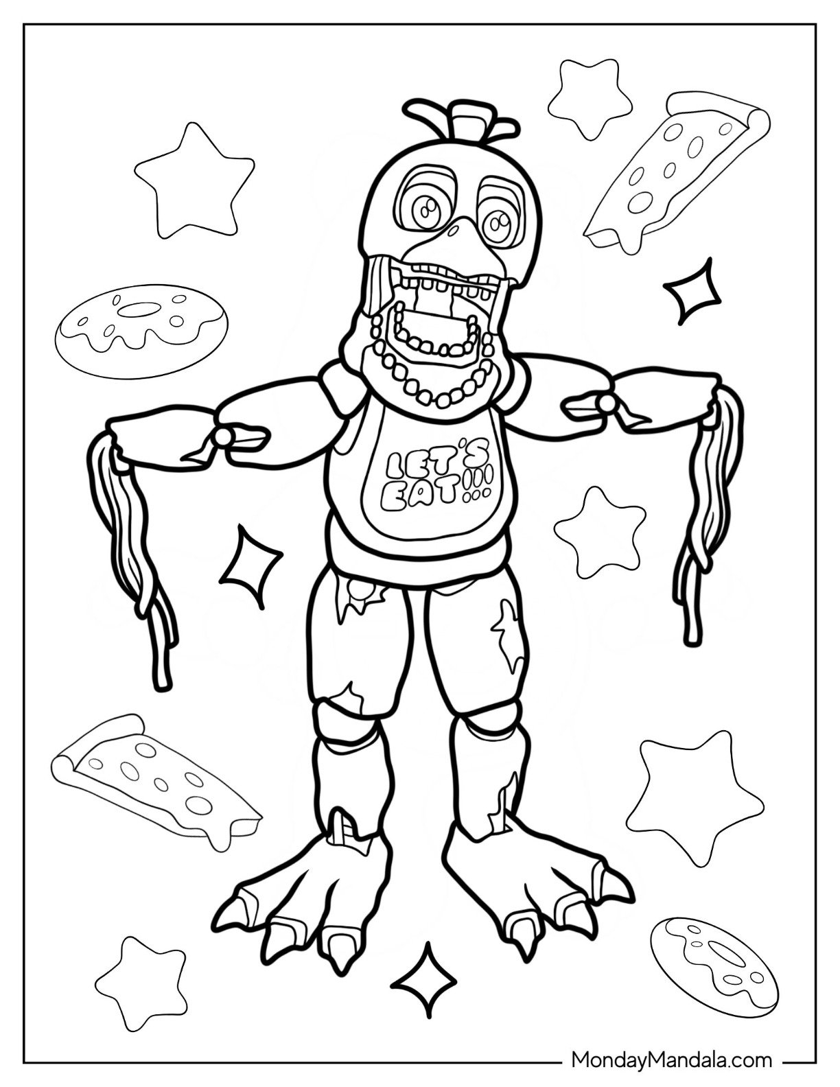 Five Nights At Freddy's Coloring Page