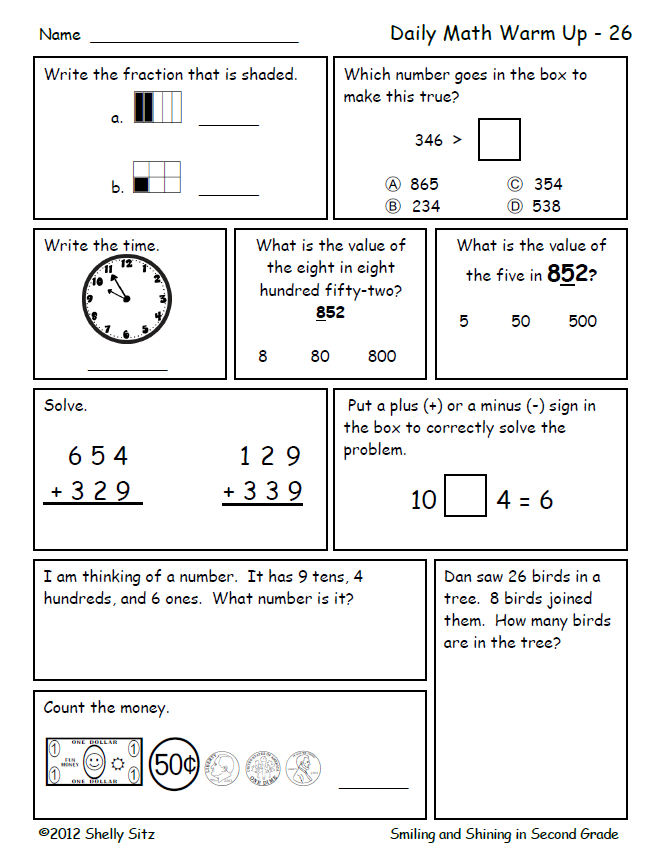 6th grade math review worksheets