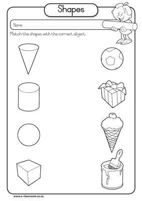 3d shapes worksheets kindergarten