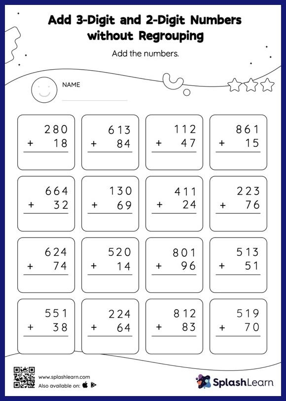3 Digit Addition Worksheet With Regrouping Set 3 Homeschool 