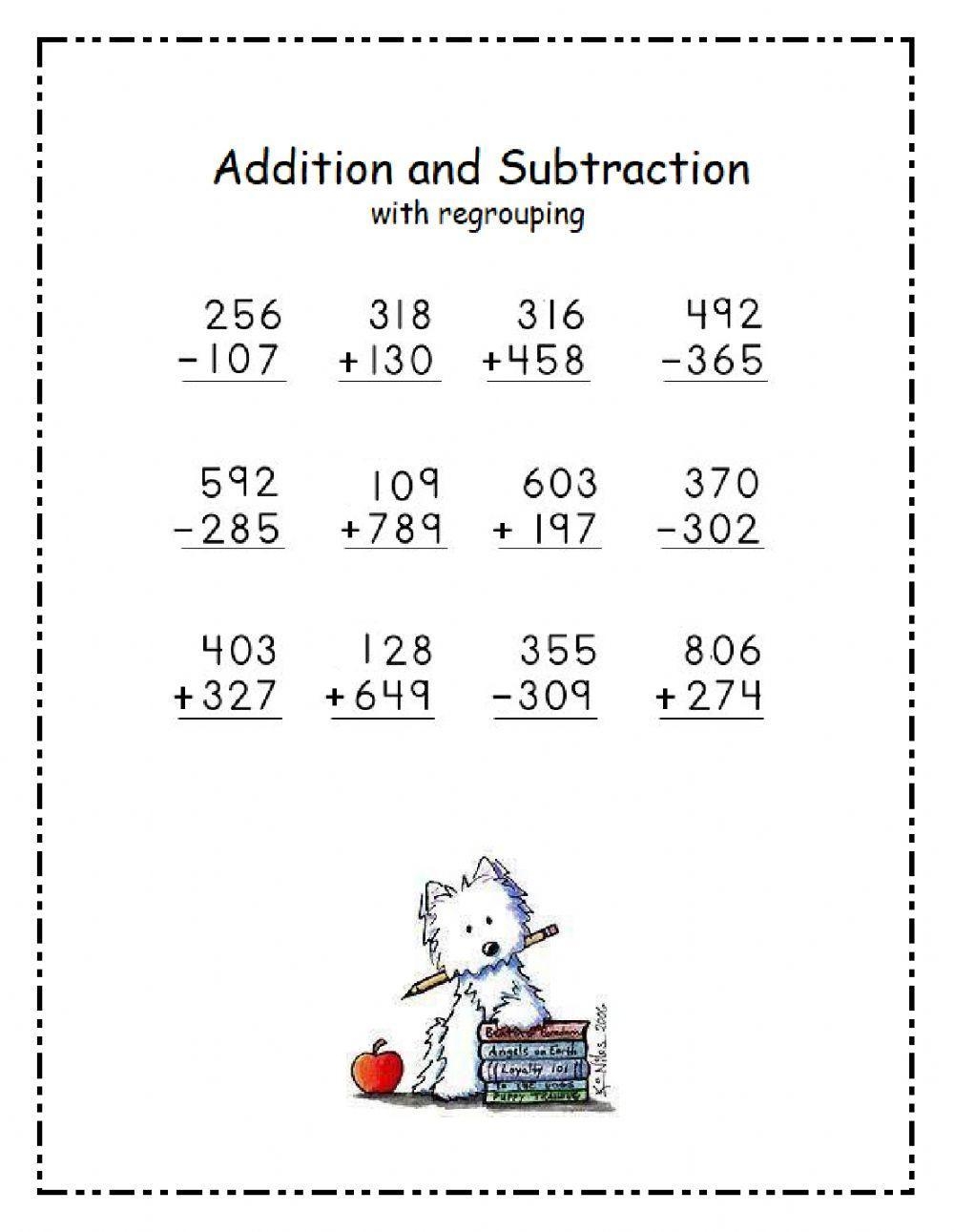 3 Digit Minus 3 Digit Worksheets Mixed Addition And Subtraction 3 
