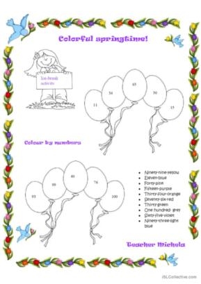 3 Springtime English ESL Worksheets Pdf Doc