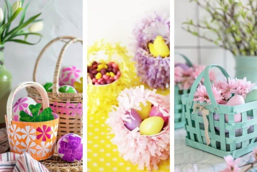 30 Easy Easter Basket Craft Ideas Crazy Laura