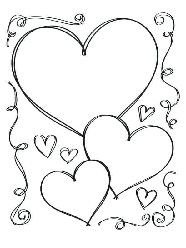 35 Free Printable Heart Coloring Pages Free Printable Heart Coloring 