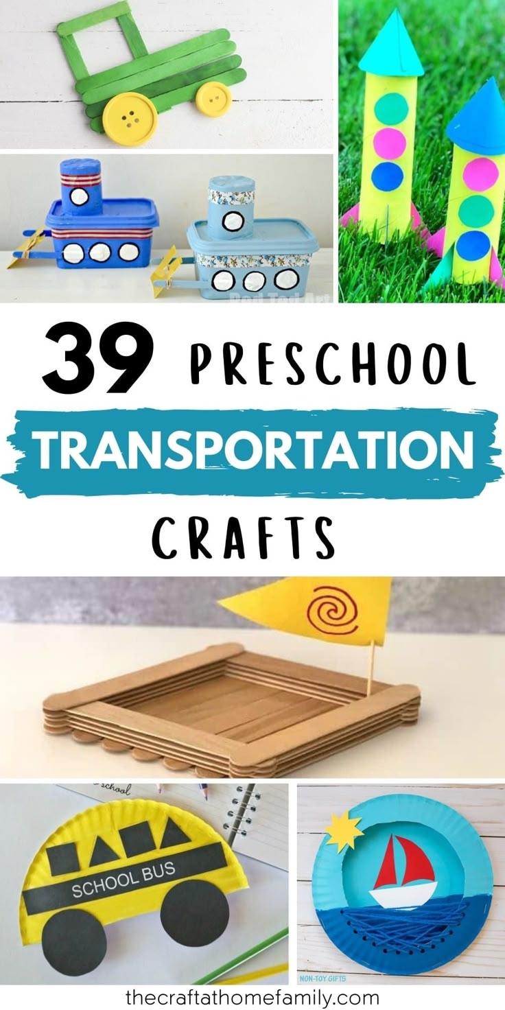39 Awesome Transportation Crafts For Preschoolers Preschool 