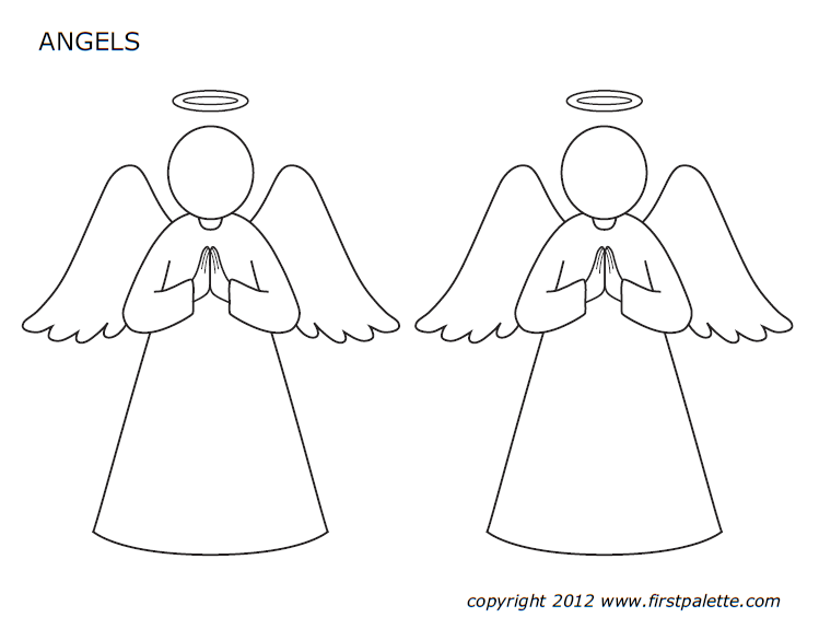 3D Angel Template Printable Free Calendar Printables
