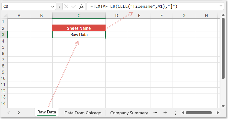 4 Formulas That Can Return An Excel Tabs Name Worksheets Library