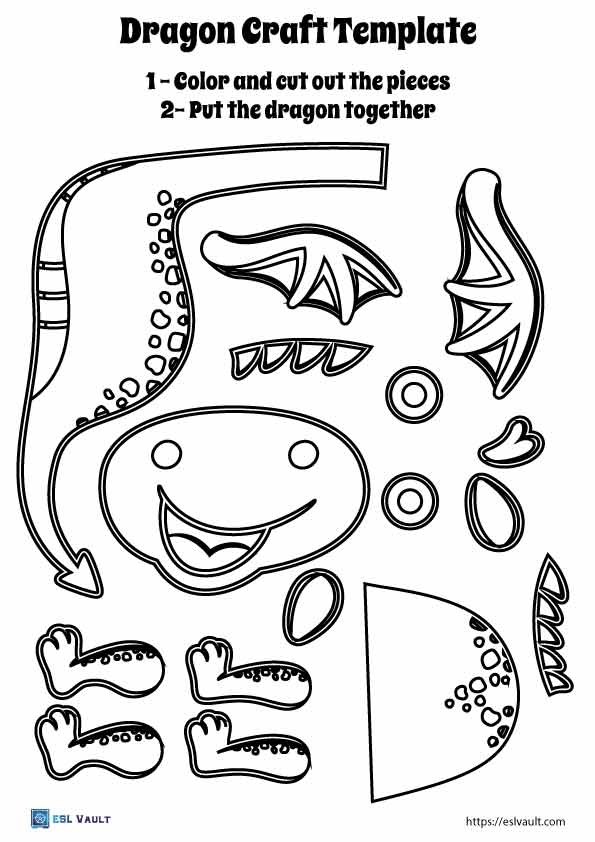 build a dragon printable