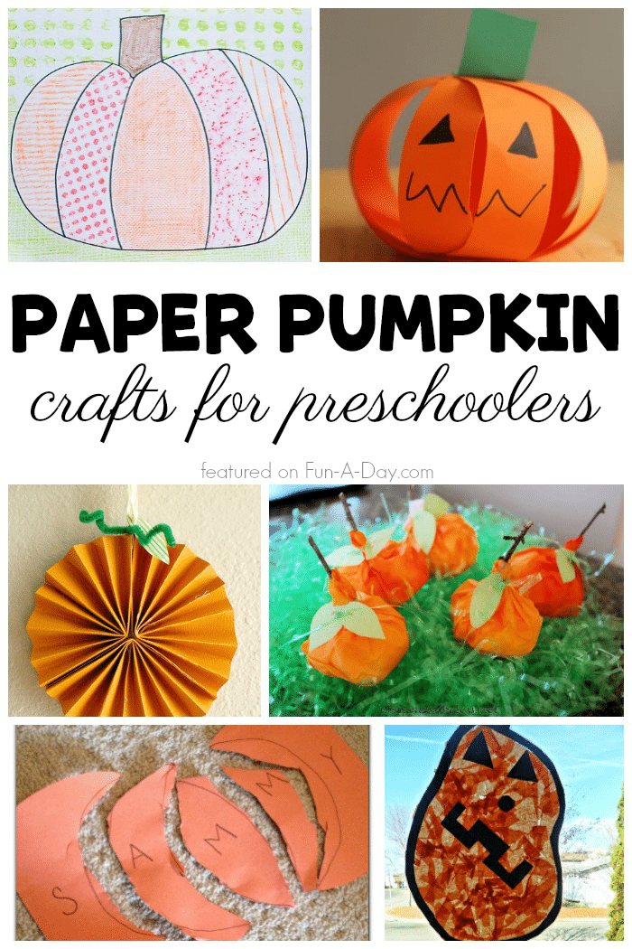 40 Awesome Pumpkin Crafts For Preschoolers And Toddlers Fun A Day 